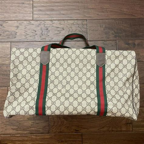 vintage gucci web duffle